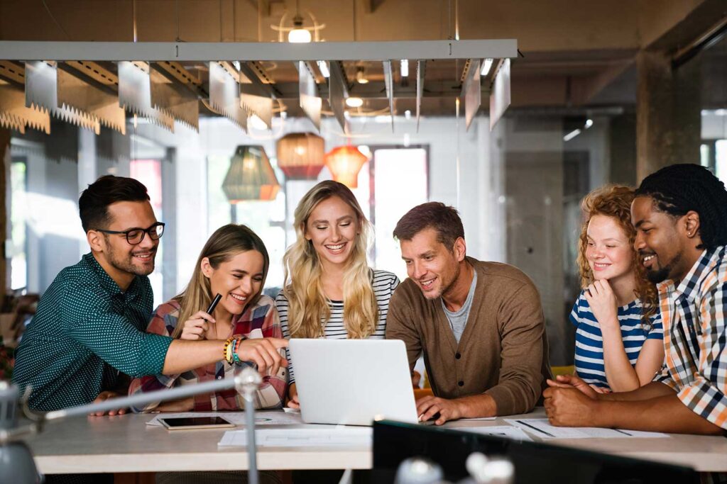 Team of people discussing abou Startup Budget Strategy
